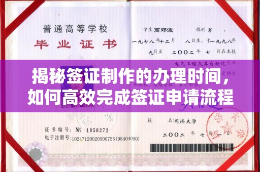 汤阴揭秘签证制作的办理时间，如何高效完成签证申请流程