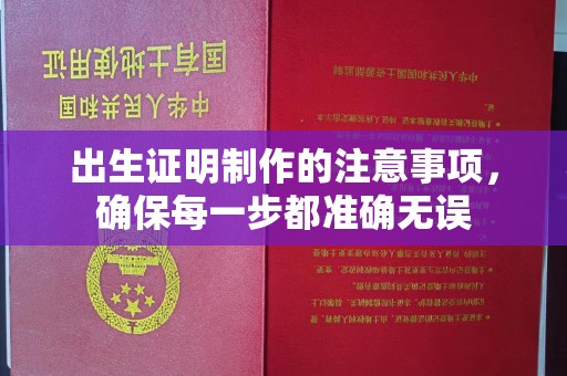汤阴出生证明制作的注意事项，确保每一步都准确无误