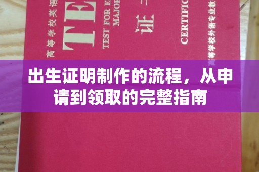 汤阴出生证明制作的流程，从申请到领取的完整指南