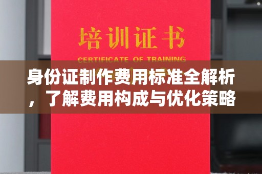 汤阴身份证制作费用标准全解析，了解费用构成与优化策略